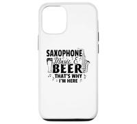 Sassofono Musica & Birra Ecco perché sono qui - Saxophonist Custodia per iPhone 12/12 Pro