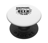 Sassofono Musica & Birra Ecco perché sono qui - Saxophonist PopSockets PopGrip Adesivo