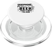 Sassofono Musica & Birra Ecco perché sono qui - Saxophonist PopSockets PopGrip per MagSafe