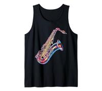 Sassofono Musica Strumento Grafica Artwork Saxofono Canotta