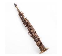 Sassofono Ottone Dritto Sassofono High-pitched Bb B Strumento A Fiato Piatto Conchiglia Naturale Modello Scolpito Chiave
