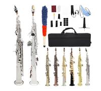 Sassofono Per Adulti Sassofono Soprano Straight Tune Sib Strumento Professionale Per Principianti Con Cofanetto E Accessori(5)