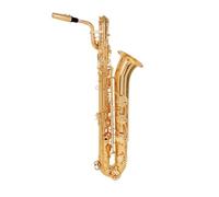 Sassofono Per Principianti Strumenti A Fiato Per Intaglio Piatto Di Sassofono Baritono In Mib Con Tuta Sostituibile Esecutore Professionista Per Principianti(Gold)