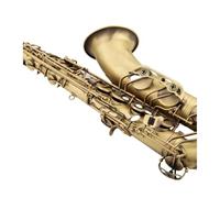 sassofono Professional Saxophone Sax Gold Lacquered Keys E Flat Alto 11 Reeds Case Many Extras(High-end leather bag)