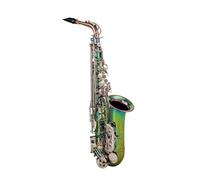 Sassofono Professionale Alto Alto Mib Tune Sassofono Ottone Colore Abbagliante Lacca Strumento Musicale Sax Mi Bemolle Con Custodia Accessori(A)