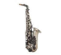 Sassofono Professionale Alto Mib Tune Sassofono Ottone Strumento Musicale Sax Laccato Nero Argento Con Borsa Per Strumenti E Accessori(B)