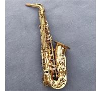 Sassofono Professionale Alto Mib Tune Sassofono Strumento Musicale In Ottone Sax Laccato Oro Con Custodia E Accessori Per Strumenti(A)