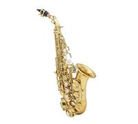 Sassofono Professionale Ottone Dorato Intagliato Modello Bb Bend Althorn Sassofono Soprano Sax Bottoni Conchiglia Bianca Strumento A Fiato