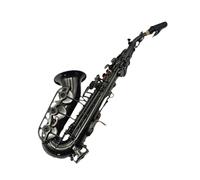 Sassofono Professionale Piccolo Sassofono Soprano Curvo Strumento A Fiato Professionale Chiave B Bemolle Tipo Performance Tutto Nichel Nero