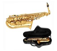 Sassofono Professionale Principianti Professionisti Chiave Dorata Sassofono Contralto Mi Bemolle Tubo In Ottone Sassofono Con Cinturino In Tessuto Accessori Per Ance