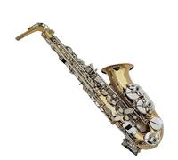 Sassofono Professionale Principianti Sassofono Contralto Mib Tune Mi Bemolle Ottone Chiavi Scheggia Strumento Musicale Con Custodia Accessori(C)