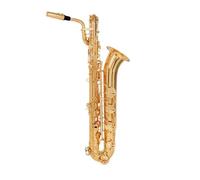 Sassofono Professionale Sassofono Baritono Eb Flat Carving Strumenti A Fiato Con Tuta Sostituibile Per Esame Di Valutazione Per Adulti Principianti(Gold)