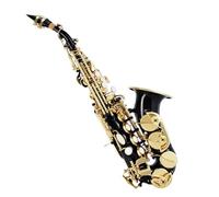 Sassofono Professionale Sassofono Contralto Curvo Sib Piatto Nero Sax Strumenti Con Custodia Per Il Trasporto, Pad, Ancia, Tracolla