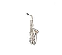 Sassofono Professionale Sassofono contralto Drop E professionale Sassofono contralto dorato con bocchino a fascia(Silver)