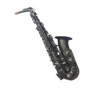 Sassofono Professionale Sassofono Contralto In Mib Nero Opaco Nichelato Superficie Intagliata E Strumento Piatto Sax Con Custodia Amanti Della Musica Per Principianti