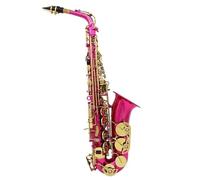 Sassofono Professionale Sassofono Contralto In Mib Squisito Strumento A Fiato Intagliato Sax In Ottone Con Parti Di Strumenti Musicali A Scatola(Rose red)