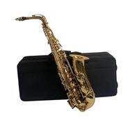 Sassofono Professionale Sassofono Contralto Mib Dorato Sax Corpo In Ottone Chiave A Conchiglia Bianca Strumento A Fiato Con Custodia Per Il Trasporto Guanti Spazzola In Stoffa Collo Del Sax
