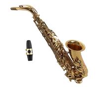 Sassofono Professionale Sassofono Mib Alto Sax Corpo In Ottone Tasti Conchiglia Bianca Strumento A Fiato Set Completo Accessori Con Custodia Per Il Trasporto Guanti