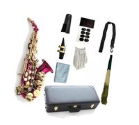 Sassofono Professionale Sassofono Professionale In Si Maggiore Con Manico Curvo Corpo Rosa E Tasti Dorati Con Custodia(2)