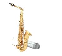 Sassofono Professionale Sassofono professionale Sax Chiavi laccate oro Mi bemolle contralto 11 ance Custodia Molti extra(Gold)