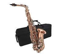 Sassofono Professionale Sassofono Rosso Antico In Ottone Mib Contralto Con Parti Di Guanti Con Cinturino In Tessuto Per Ance Per Principianti Adulti