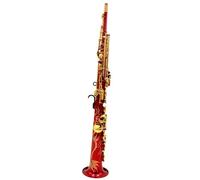 Sassofono Professionale Sassofono Soprano B Piatto Laccato Rosso Collo Incorporato Tipo Dritto Strumenti Musicali Professionali Con Accessori