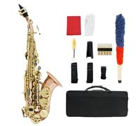 Sassofono Professionale Sassofono Soprano Bb B Flat Bends Sax Set Con Custodia Accessori Per Sassofono Strumento A Fiato Professionale(A)