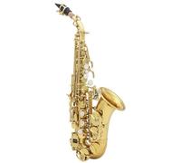 Sassofono Professionale Sassofono Soprano Dorato In Si Bemolle Sax Soprano Per Principianti Set Completo Con Accessori Per Ance Portatili(B)