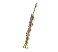 Sassofono Professionale Sassofono Soprano Dritto In Ottone Professionale In Sib Nichelato Sax Strumento A Fiato Modello Intagliato Con Accessori