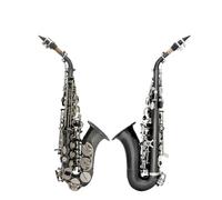 Sassofono Professionale Sassofono Soprano In Sib Set Piatto B Placcato In Nichel Nero Con Custodia Accessori Per Sassofono Strumento Professionale Per Principianti(B)