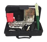Sassofono Professionale Sassofono Soprano Professionale Sassofono B Piatto Sassofono In Ottone Argentato Con Custodia Tracolla Ance Parti Strumento A Fiato