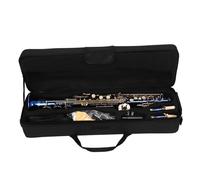 Sassofono Professionale Sassofono Soprano Sib Sax Dritto Professionale B Piatto Ottone Saxfone Strumento A Fiato Con Custodia Guanti Accessori
