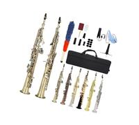 Sassofono Professionale Sassofono Soprano Straight Tune Sib Strumento Professionale Per Principianti Con Cofanetto E Accessori(2)