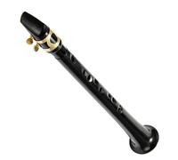 Sassofono professionale Sassofono tascabile portatile nero in Do con custodia per il trasporto strumento a fiato