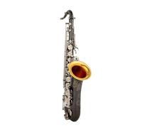 Sassofono Professionale Sassofono Tenore Bb Tone Black Nickel Silver Key Sax Con Custodia E Accessori Per Strumenti(A)