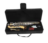 Sassofono Professionale Sassofono Tenore in SIB Corpo in Ottone Chiavi A Conchiglia Bianca Sax Strumenti A Fiato Professionali con Custodia per Sax Parti E Accessori