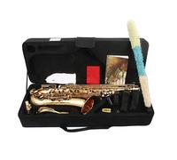 Sassofono Professionale Sassofono Tenore In Sib Corpo In Ottone Saxfone Strumento A Fiato Professionale Con Custodia Ance Guanti Parti E Accessori(Golden Sax)