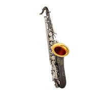 Sassofono Professionale Sassofono Tenore Sib Accordato Sassofono Con Chiave In Argento Nichel Nero Con Scatola Strumento Per Prestazioni Professionali(A)
