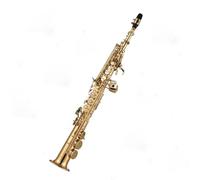 Sassofono Professionale Sax Soprano Sassofono Dritto Ottone Bb B Strumento A Fiato Piatto Con Set Completo Di Accessori Per Principianti