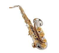 Sassofono Professionale Strumenti Musicali Per Principianti Sassofono Tenore Tono Sib Tubo Placcato In Nichel Chiave Dorata Sax Con Custodia Accessori(A)