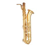 Sassofono Professionale Strumenti Musicali Per Sassofono Baritono Mi Bemolle In Ottone Nichelato Nero Con Confezione E Accessori Per Strumenti(B)