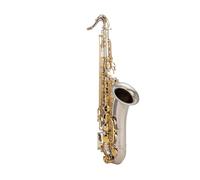 Sassofono Professionale Strumenti Musicali Sassofono Tenore Bb Tono Tubo Nichelato Chiave Dorata Sax Con Custodia Accessori Guanti(A)