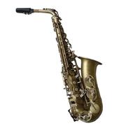 Sassofono Professionale Strumento Musicale Professionale E-flat Placcato In Rame Antico Per Sassofono Contralto Adatto Per Adulti Con Accessori(A)