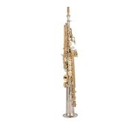Sassofono Professionale Tipo Di Prestazione Professionale Sassofono Soprano Chiave D'oro Argentata Con Custodia Strumento Soprano Sax Con Accessori(A)