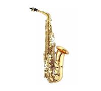 sassofono Sassofono contralto Eb Tune Arrival Brass Gold Lacquer Strumento musicale Sax con custodia Accessori(Gold)