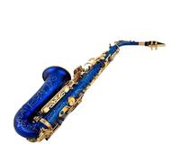 sassofono Sassofono Contralto Giapponese Mib Sax Strumento Piatto Con Superficie Intagliata Opaca Unica Con Custodia (Color : Blue)