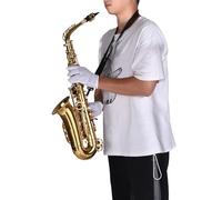 Sassofono, Sassofono Contralto Mi Bemolle 802 Tasti con Custodia per il Trasporto, Tracolla, Spazzola, Sax Contralto Muto per Esibizioni Singole, Ensemble, Feste o Palco (1)