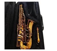 sassofono Sassofono Contralto Professionale In Ottone Dorato Laccato, Produzione Artigianale Tedesca, Sax Per Strumenti A Fiato (Color : Cloth bag)