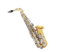 sassofono Sassofono Sax Ottone Lucido Inciso Mib Mi Bemolle Strumento A Fiato Con Bottoni Bianchi Con Custodia