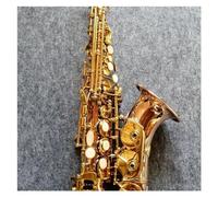 sassofono Sassofono Soprano Professionale In Si Bemolle A Gomito, Oro, Motivo Inciso Uno A Uno, Produzione Artigianale Giapponese (Color : Cloth bag)